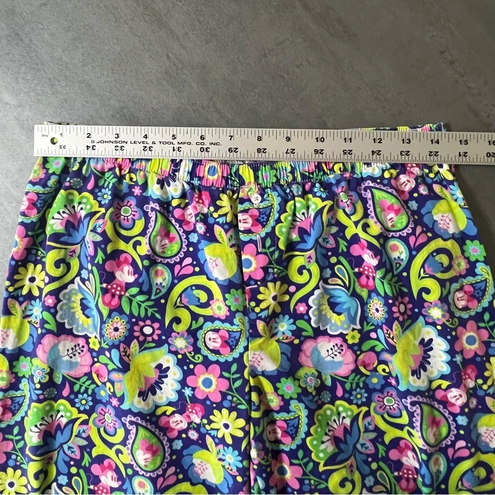 Disney Parks Authentic Pajama Pants Colorful‎ Paisley Floral Minnie Mouse Medium - Picture 8 of 9